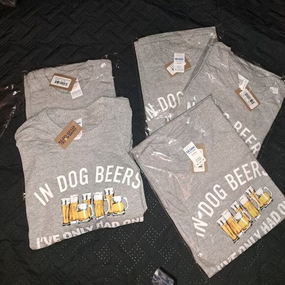 Christmas Sale!NWT- FUN GIFT! - In Dog Beers I've Only Had One T-Shirts-2XL - Picture 4 of 5